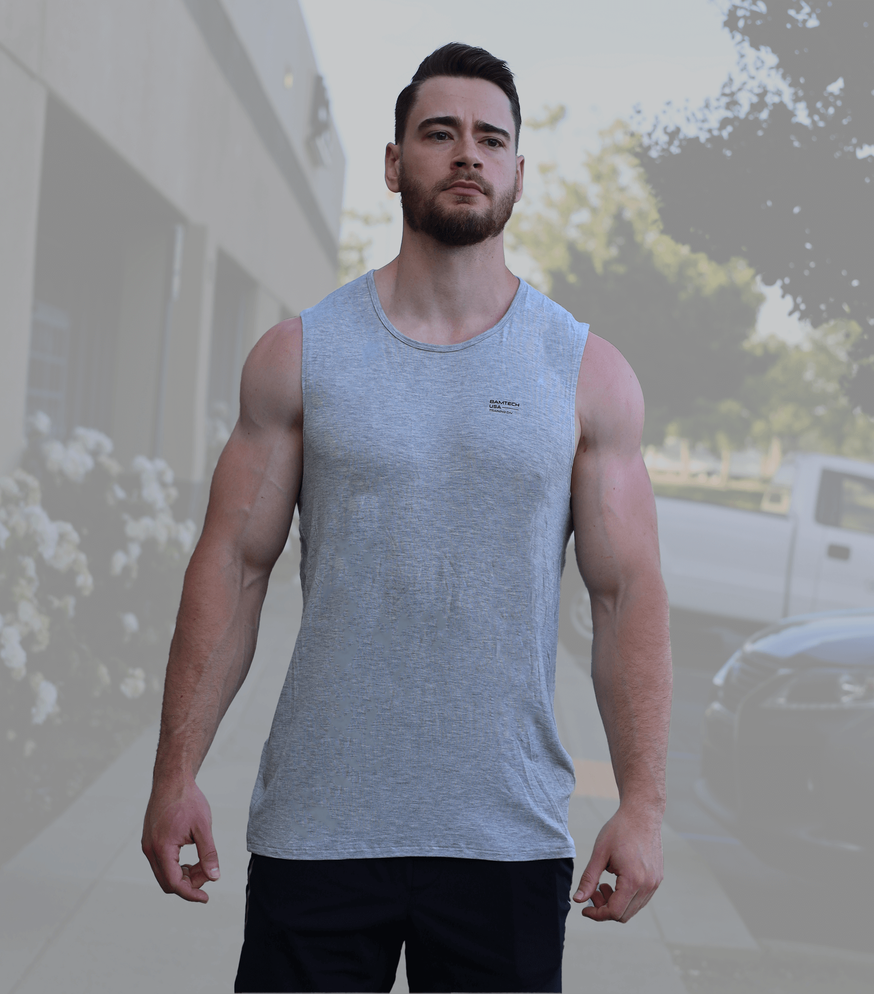 Bamtech Tanks Bamboo Aerotech Tank - Training Div. Black