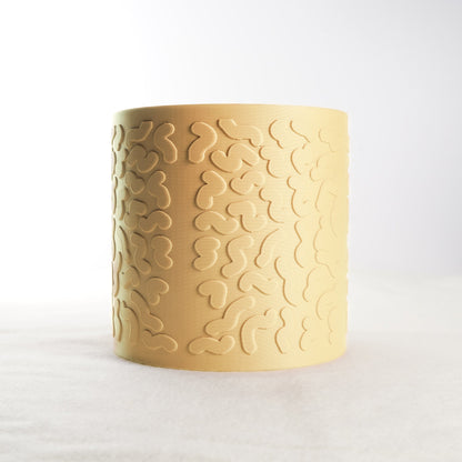 Tiny Squiggle Cheetah Planter Pot, With Drainage &amp; Drip Tray