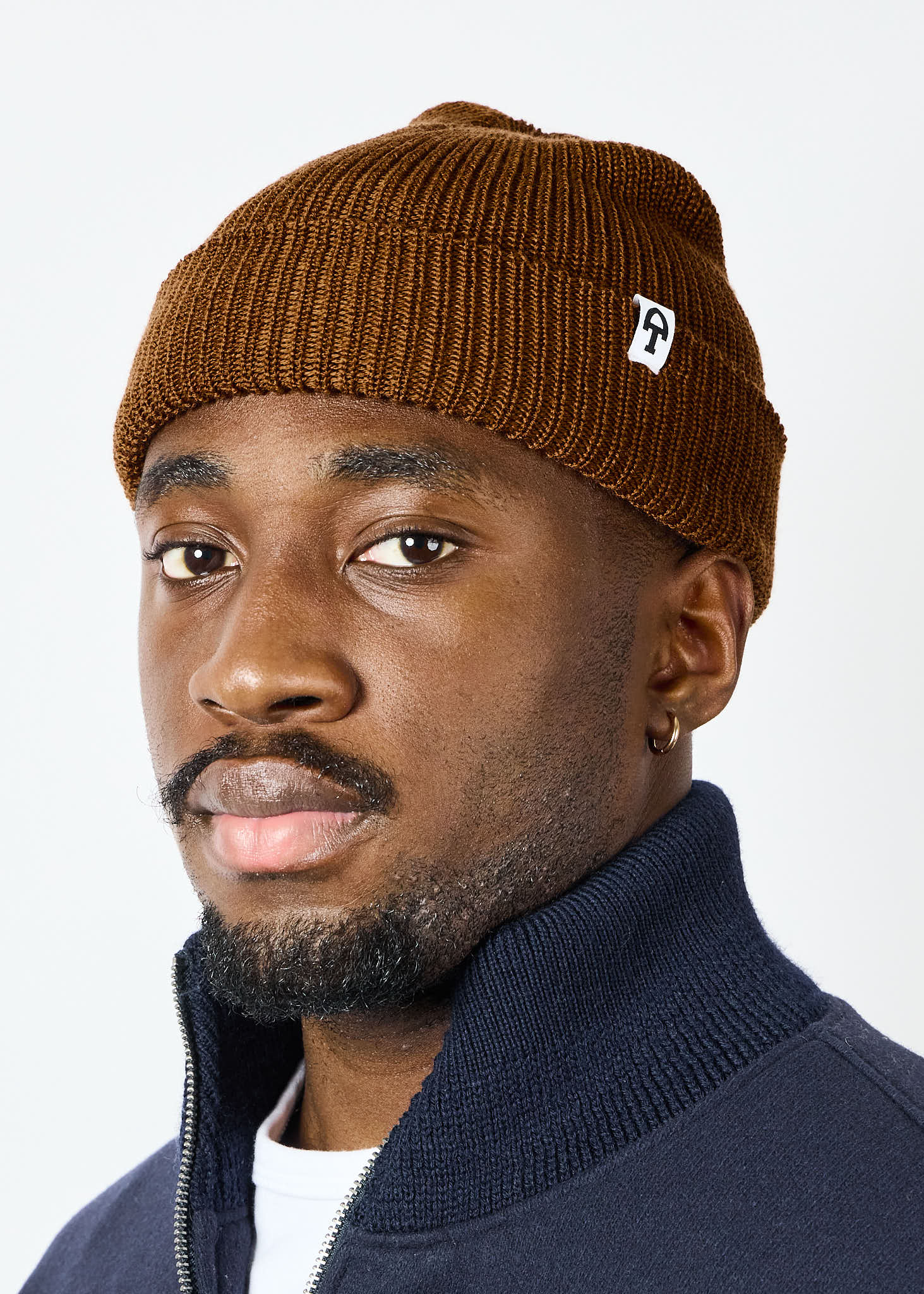 American Trench Accessories Merino Cardigan Stitch Beanie