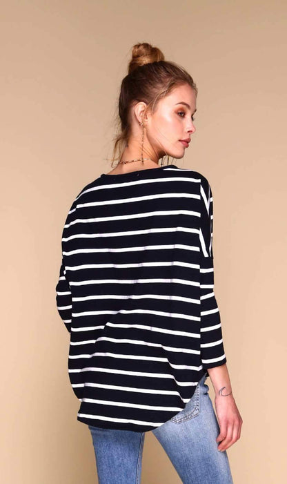 Tom Sweater - Navy &amp; White