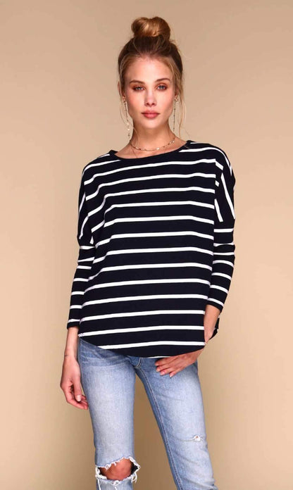 Tom Sweater - Navy &amp; White