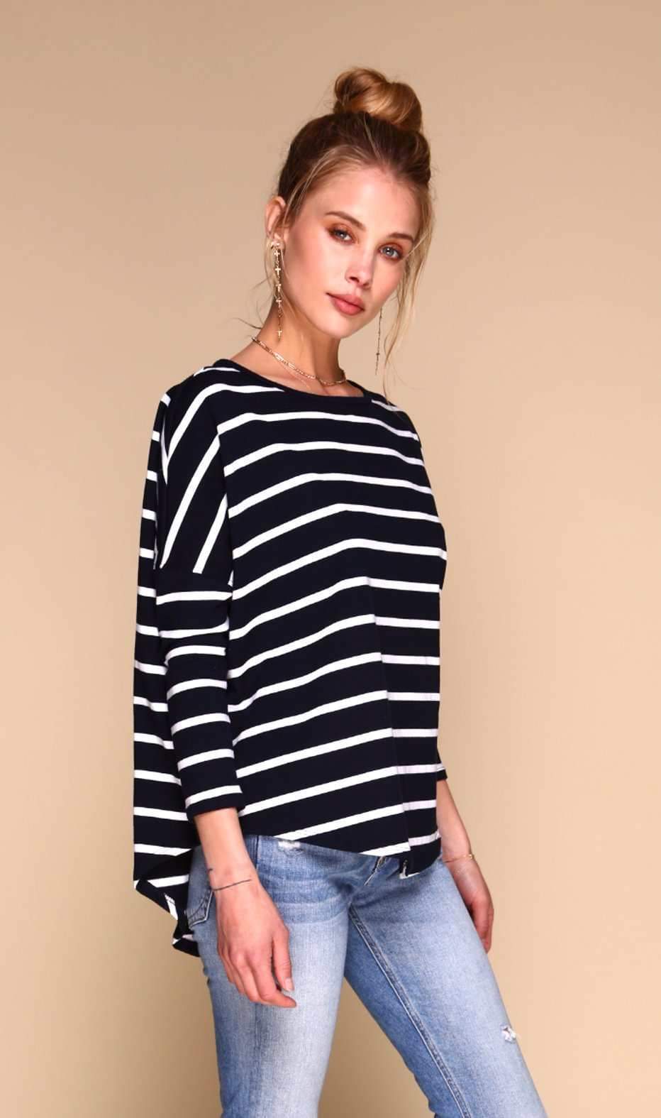 Tom Sweater - Navy &amp; White