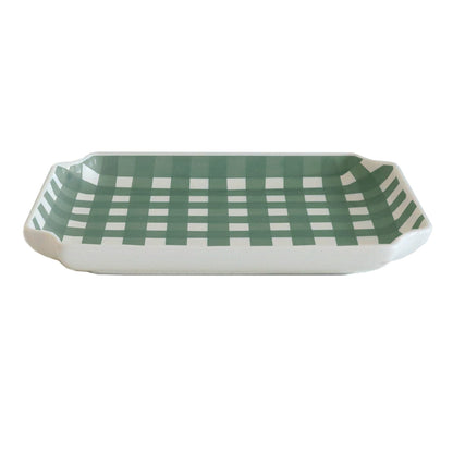 Ruby Clay Company Tray Small / Holiday Green Gingham Trays