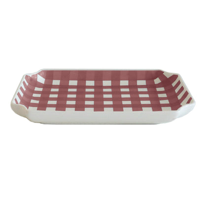 Ruby Clay Company Tray Small / Holiday Red Gingham Trays