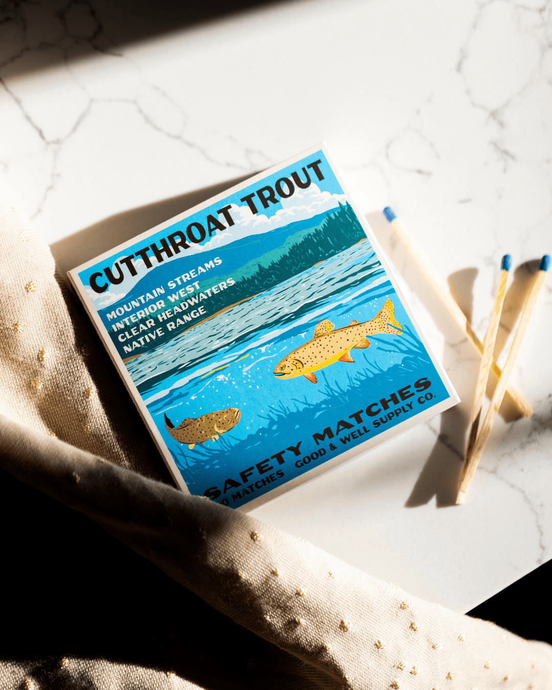Good &amp; Well Supply Co. Cutthroat Trout Cabin Matches