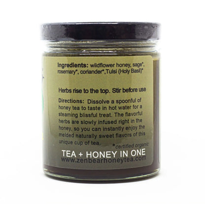 Tulsi Honey Tea – Organic Holy Basil Blend for Stress Relief &amp; Balance (10 oz)