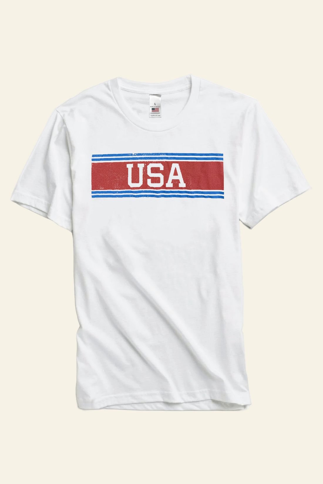 White t-shirt with &