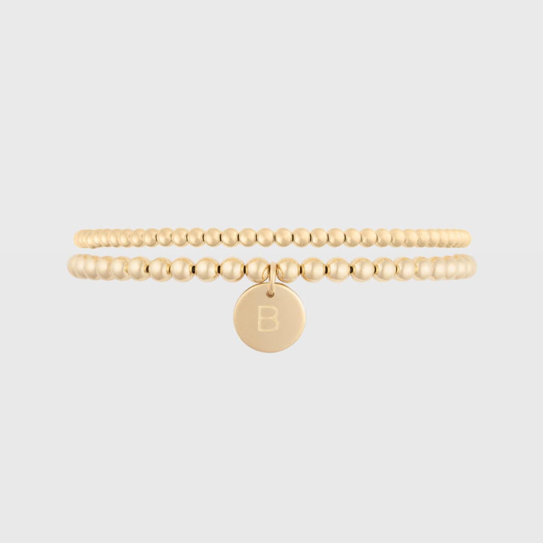 Classic Initial Juno Bracelet Double Stack