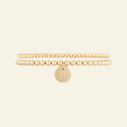 Classic Initial Juno Bracelet Double Stack