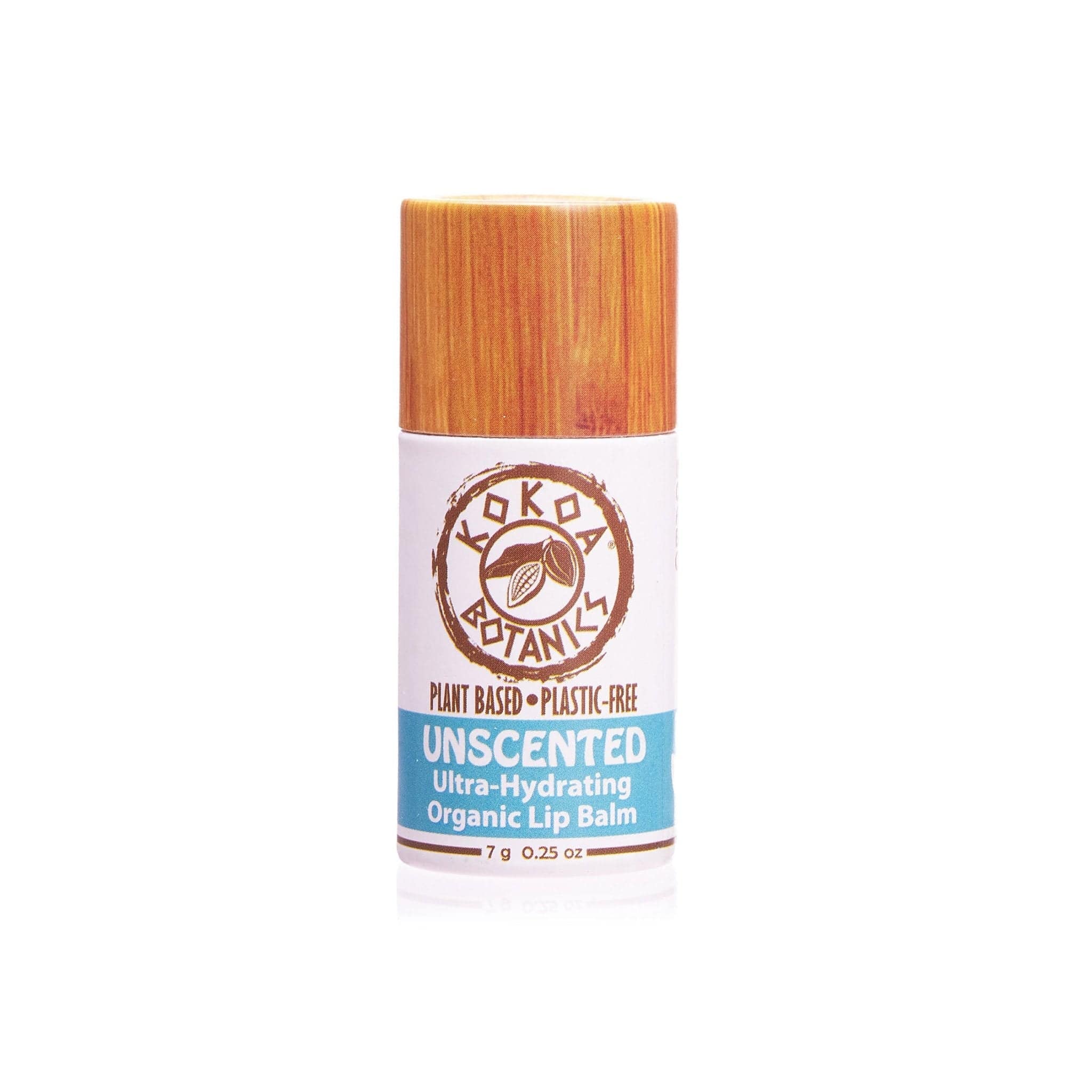 KOKOA BOTANICS Lip Balms &amp; Treatments UNSCENTED - Organic Vegan Lip Balm - Plastic Free .25 oz