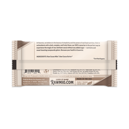 Essential Dark Chocolate Bar - 100% Cacao
