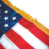 Flags Unlimited USA Flags U.S. Embroidered Nylon Pole-Hem & Fringe Indoor Flag