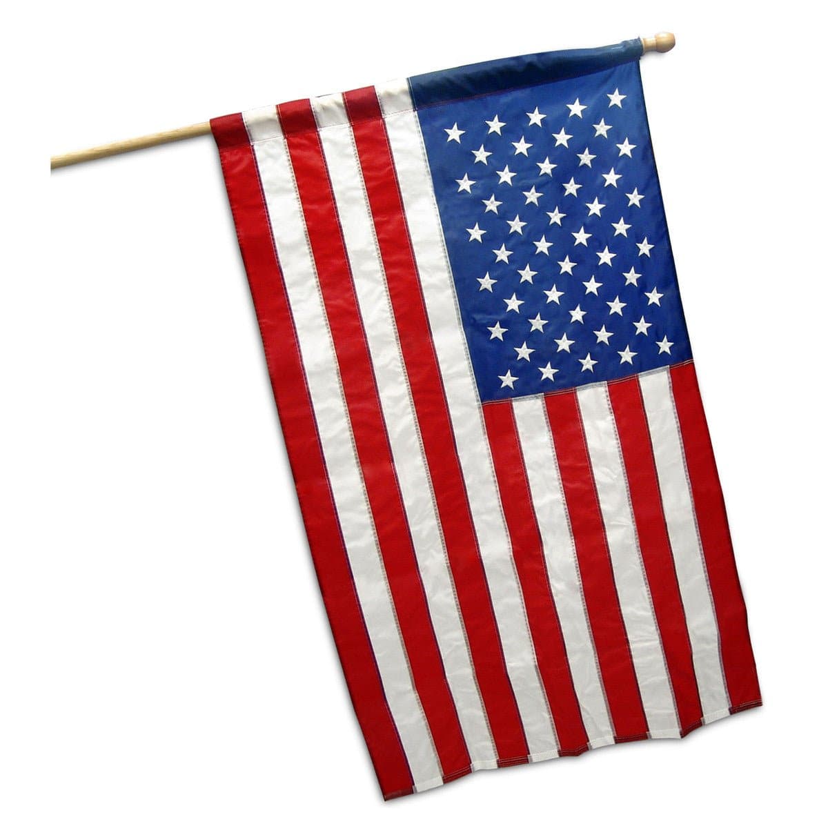 Flags Unlimited U.S. Embroidered Nylon Pole Sleeve Flag