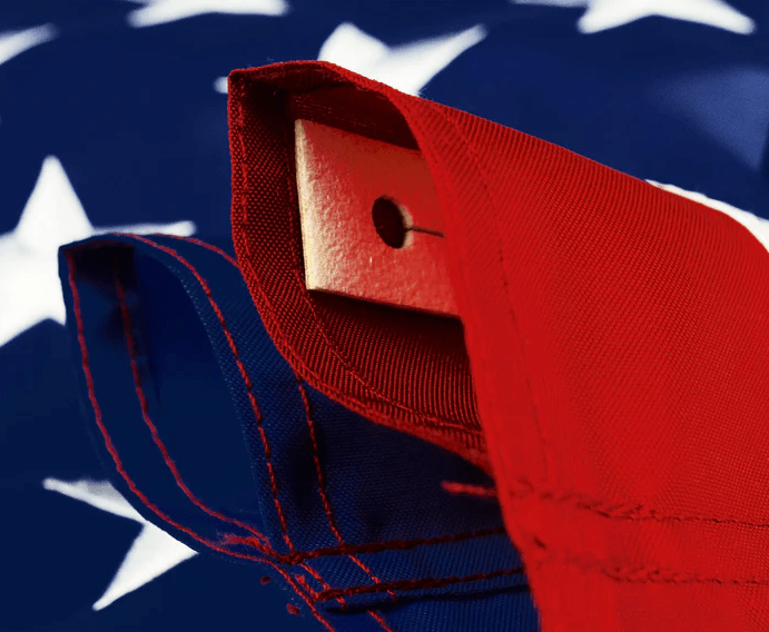 U.S. Embroidered Nylon Pole Sleeve Flag