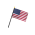 Flags Unlimited USA Flags BLACK STAFF U.S. Table Top Flag 4X6" (Sold in Dozen)