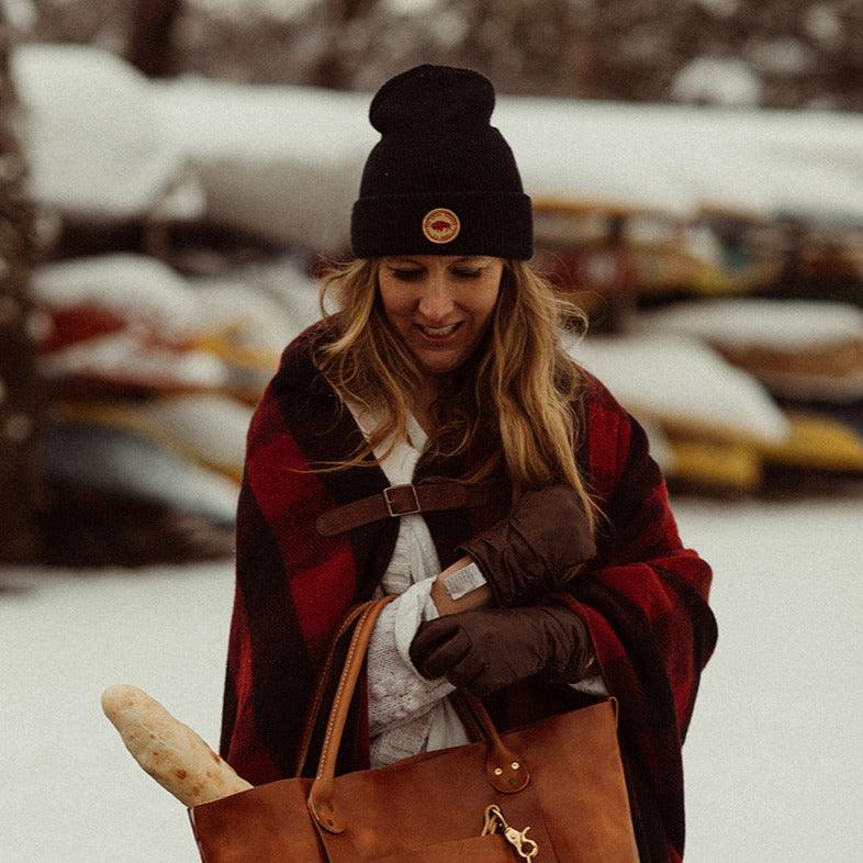 The Local Branch Hat Wool Bison Beanie - USA Made