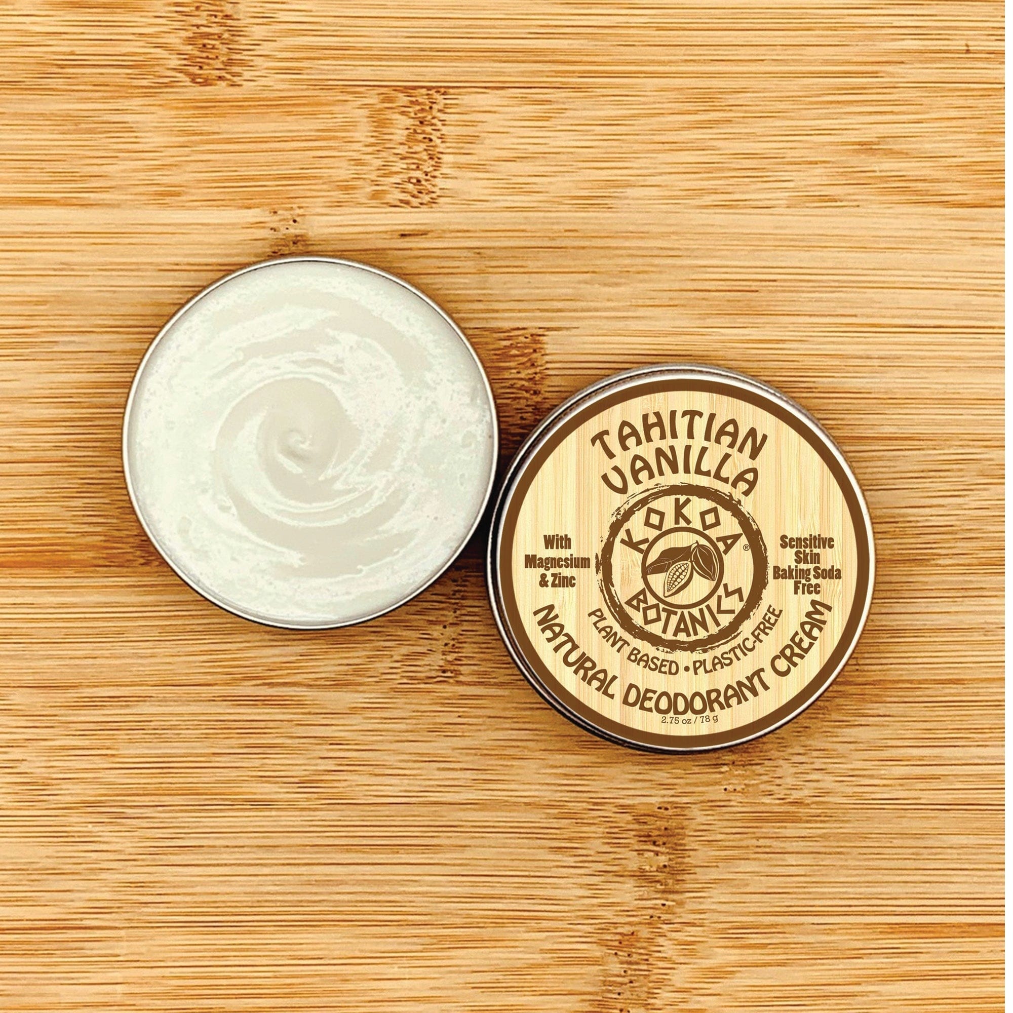 KOKOA BOTANICS Caribbean Coconut Tahitian Vanilla Deodorant Cream