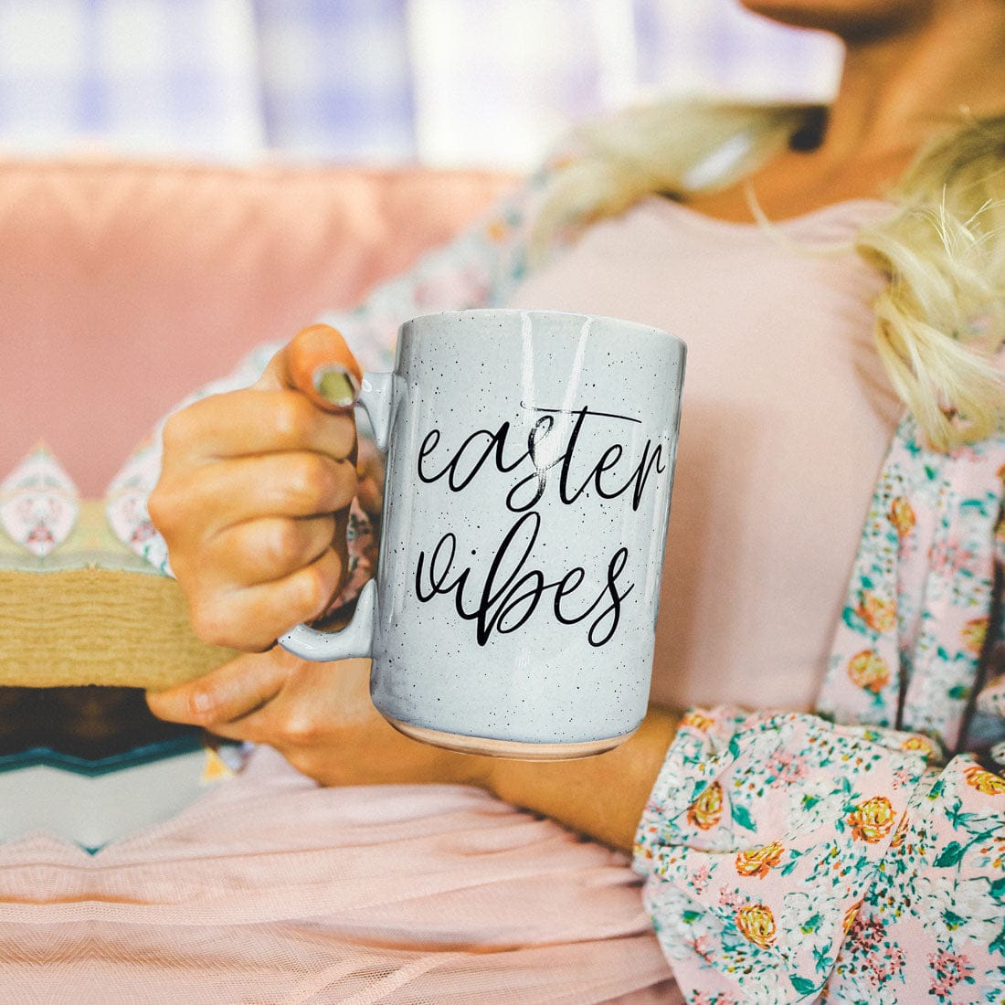Gia Roma Coffee Mug, Easter Vibes Mug | Spring Coffee Mug 16oz