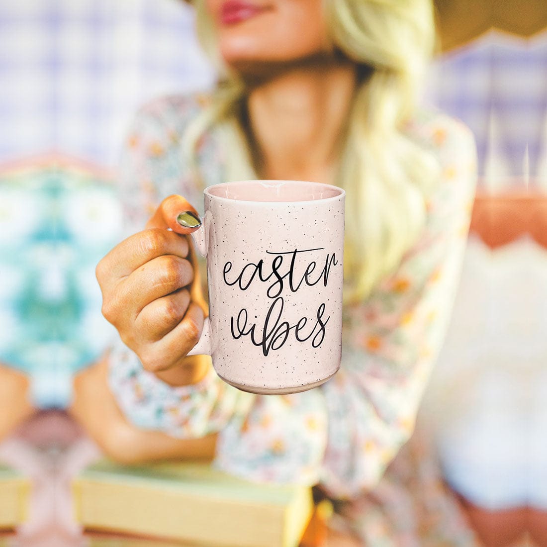 Gia Roma Coffee Mug, Easter Vibes Mug | Spring Coffee Mug 16oz