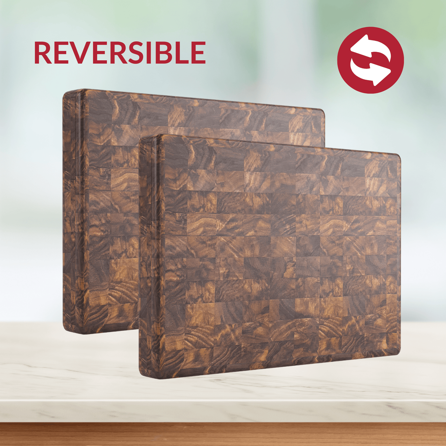 Medium End Grain Walnut Wood Butcher Block - My American Goods