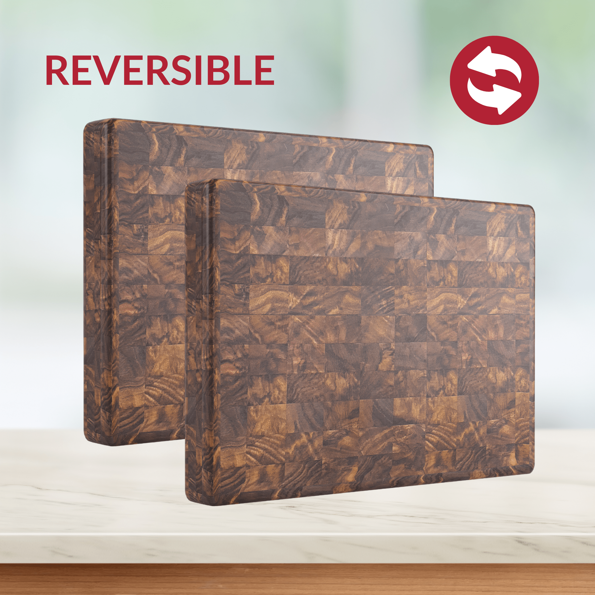 Medium End Grain Walnut Wood Butcher Block - My American Goods