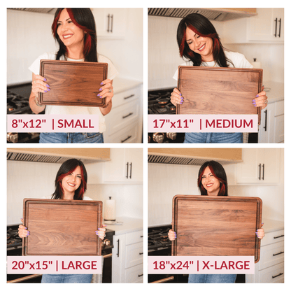 Large Walnut Wood Cutting Board - My American Goods