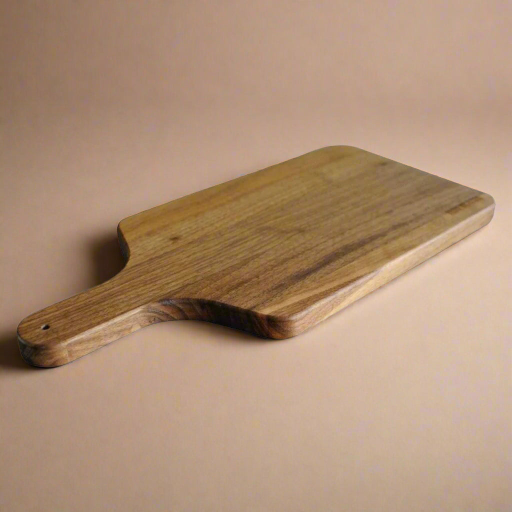 Walnut Cutting Board and Charcuterie Paddle with Handle - My American Goods