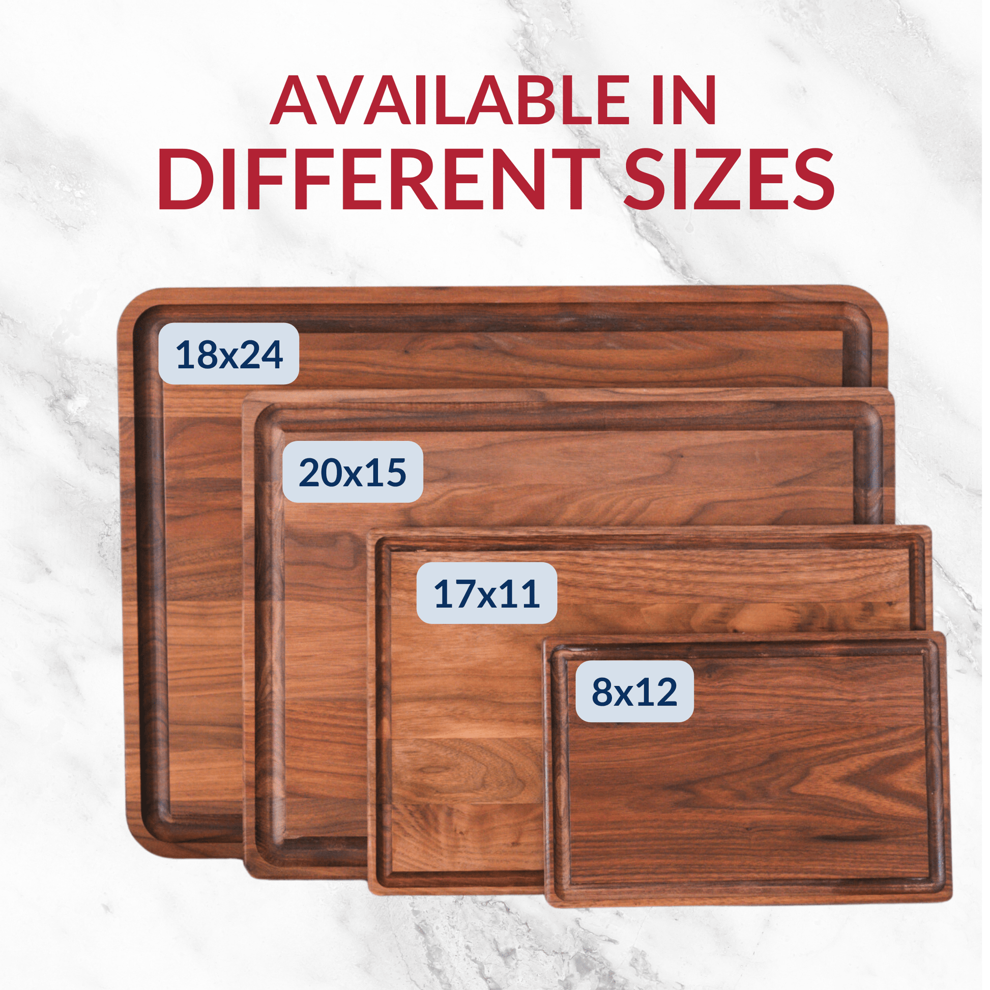 Extra Large Walnut Wood Cutting Board - My American Goods