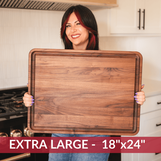 Extra Large Walnut Wood Cutting Board - My American Goods