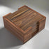 Walnut Coasters - Set of 4 With Holder and Cork Bottom