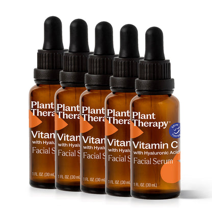 Vitamin C with Hyaluronic Acid Facial Serum 5-Pack