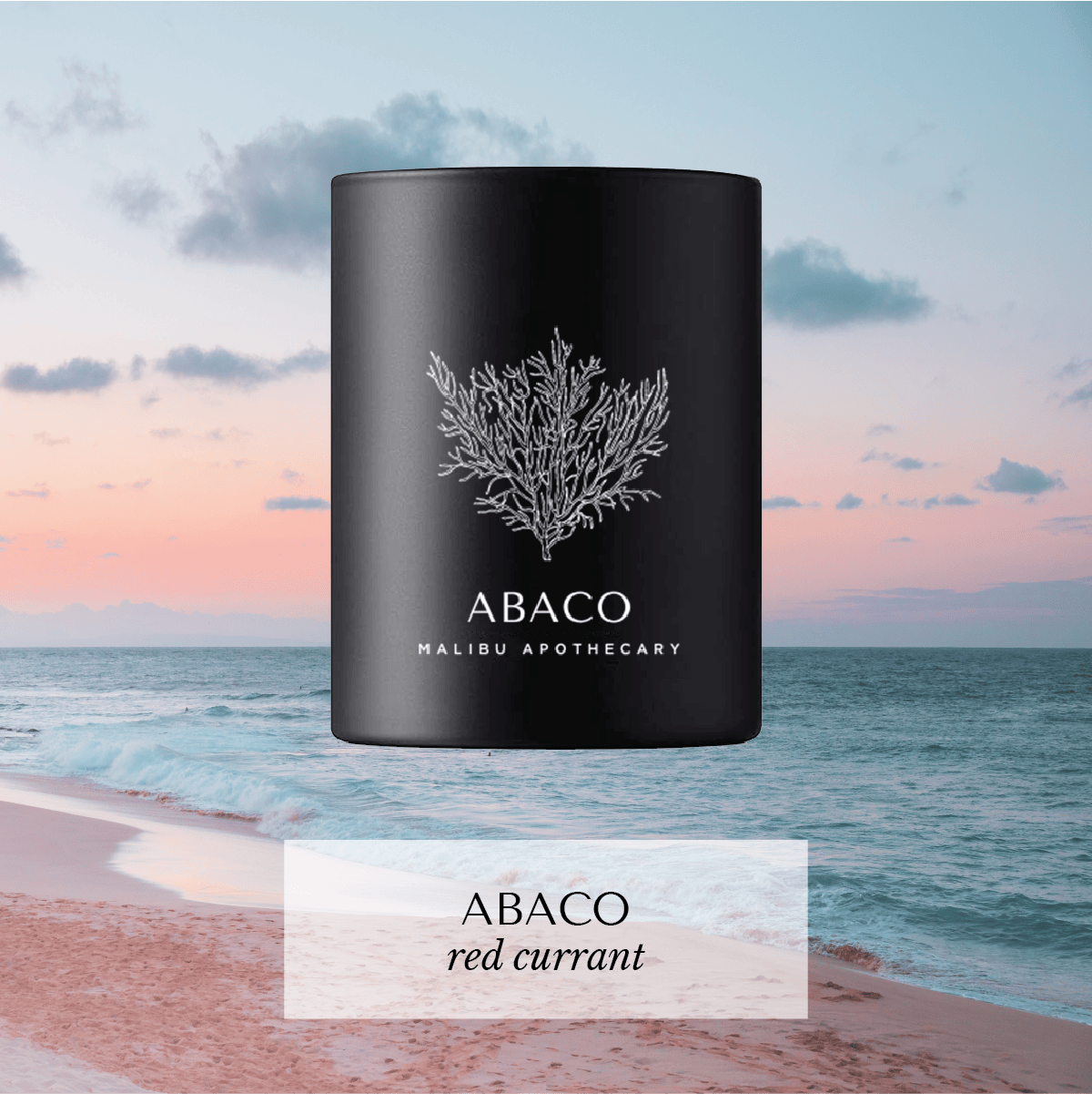 Malibu Apothecary Candle Abaco Matte Black Votive