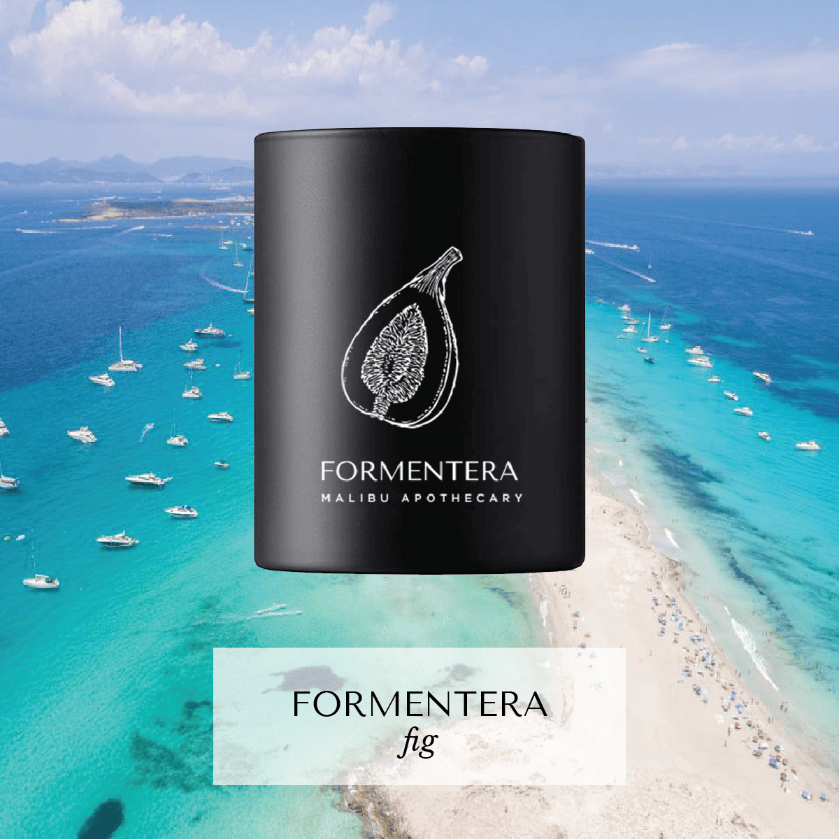 Malibu Apothecary Candle Formentera Matte Black Votive