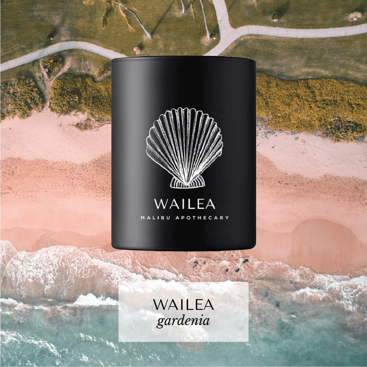 Malibu Apothecary Candle Wailea Matte Black Votive