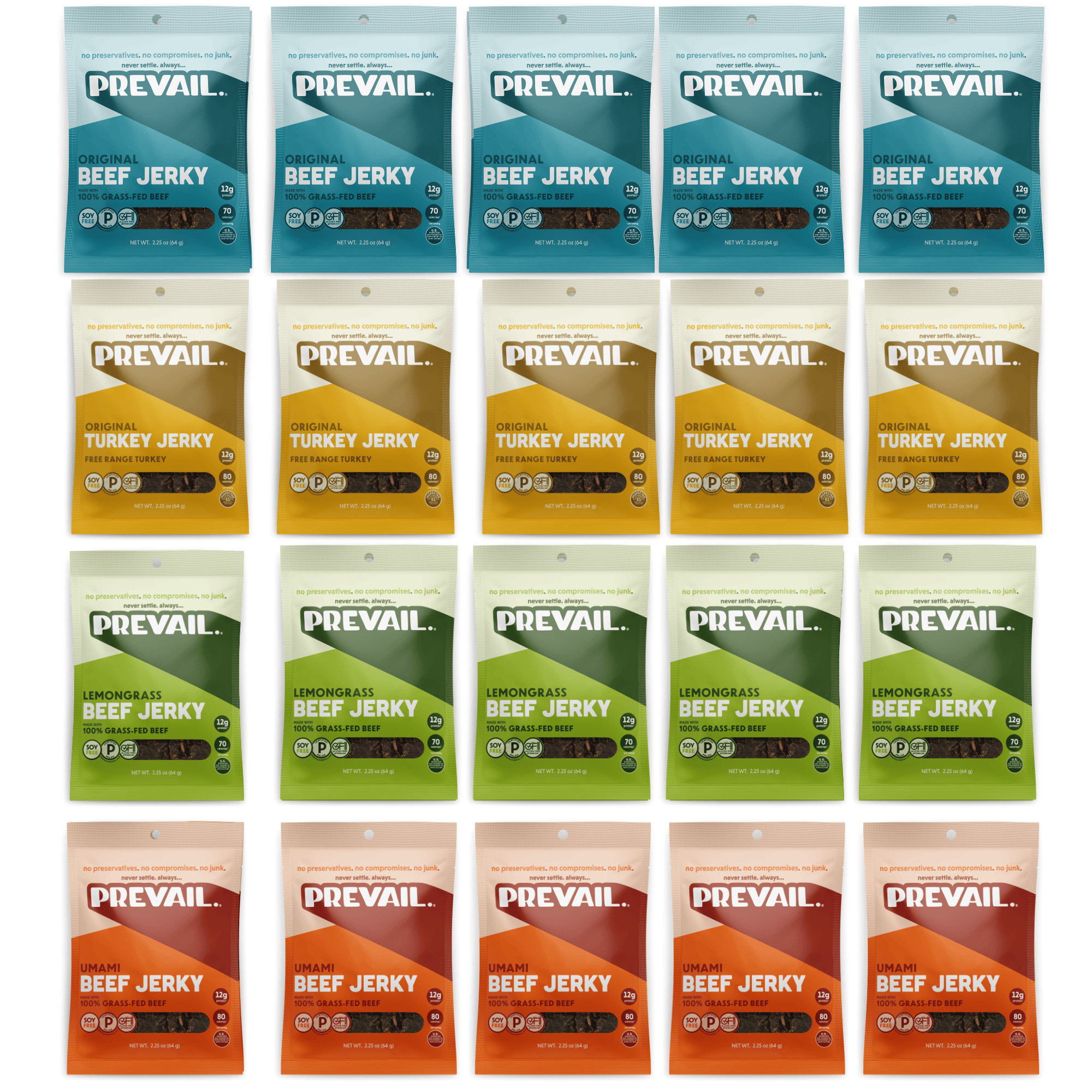 PREVAIL Jerky Jerky PREVAILER 20 pack