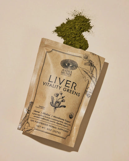 Anima Mundi Herbal supplements 8 oz LIVER VITALITY Super Greens | Daily Cleansing Powder*