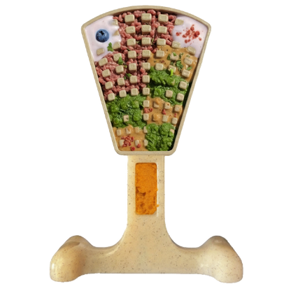 Waffle Tower Nylon Chew &amp; Enrichment Toy | 2-in-1 for Aggressive Chewers | SodaPup