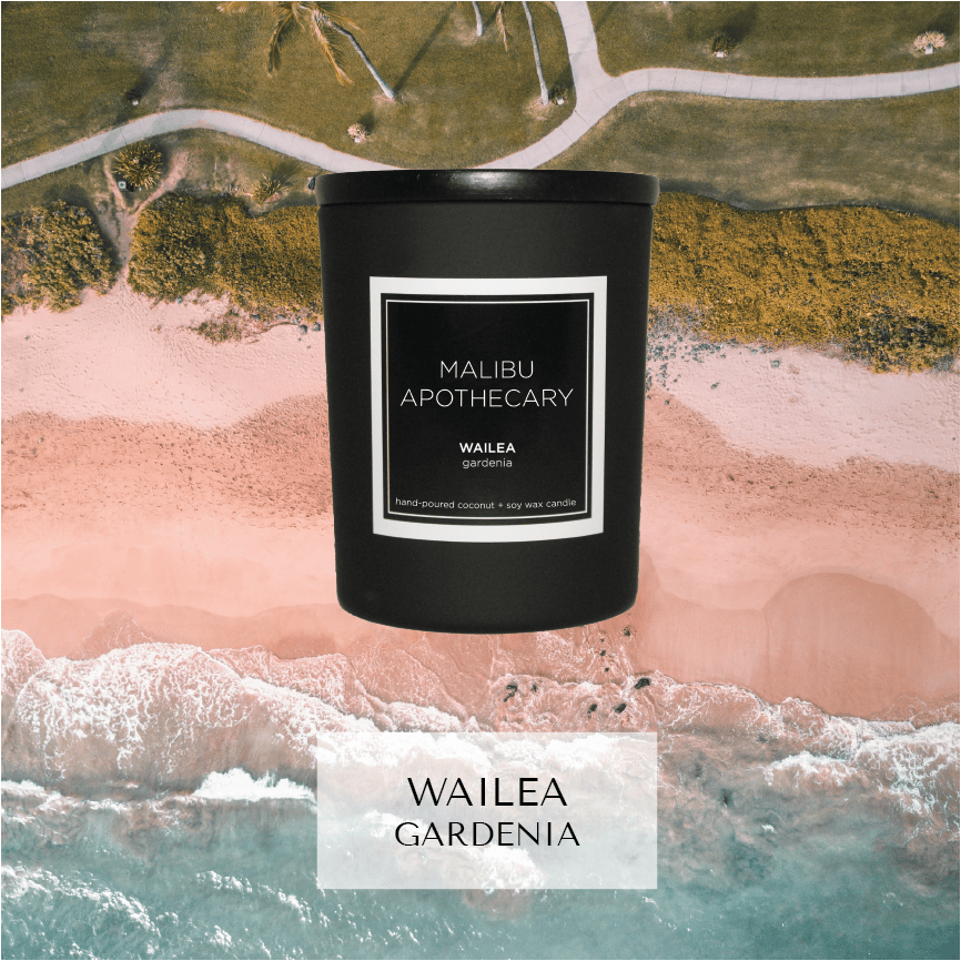 Malibu Apothecary Candle Wailea Mini Matte Black Candle