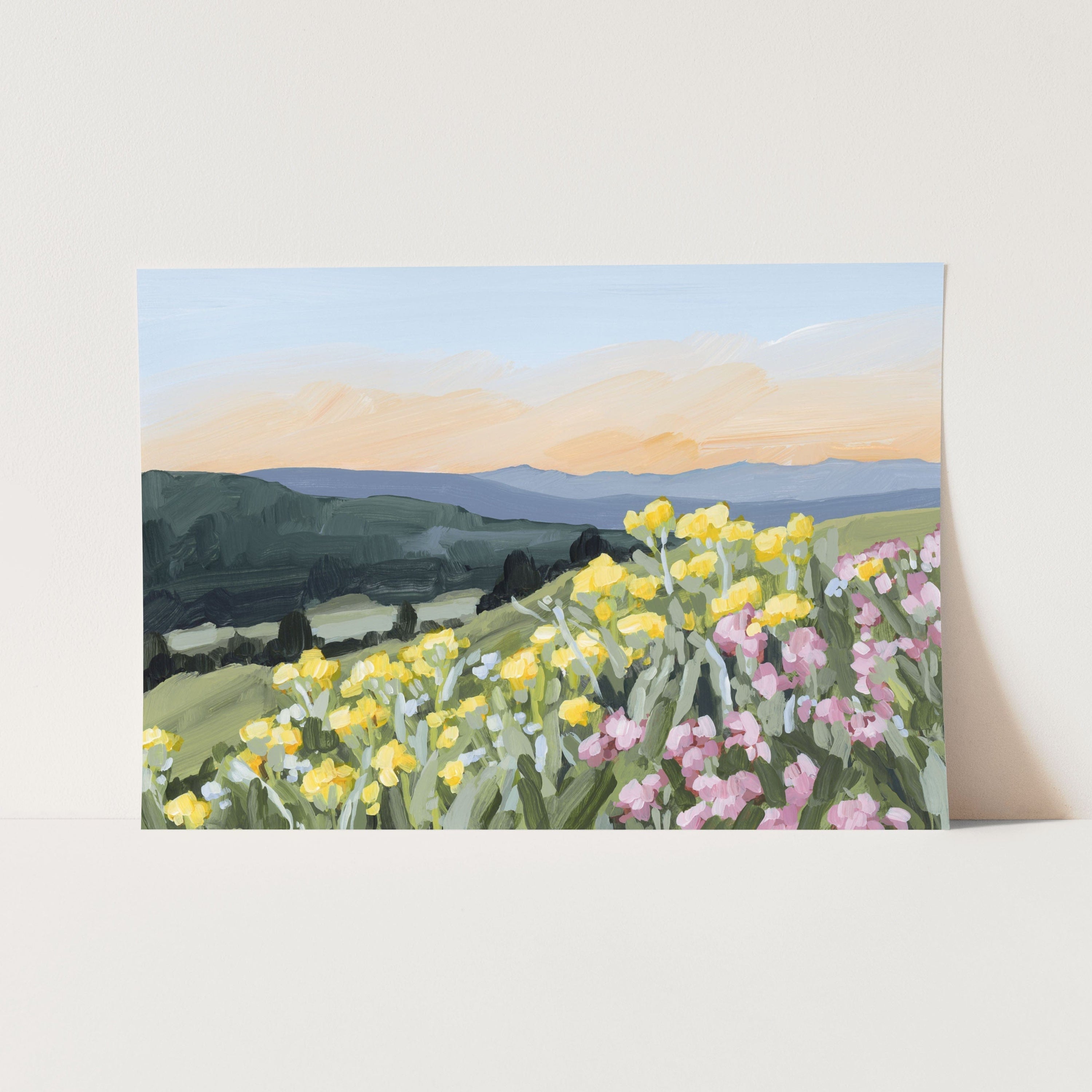 Katie Garrison Art Print Paper Print / 5x7 in / No Frame "Wasatch Wildflowers" Art Print