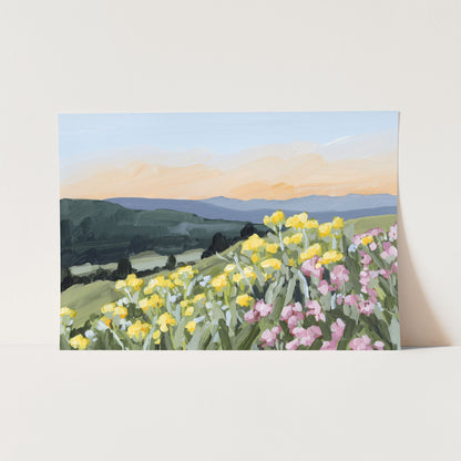 "Wasatch Wildflowers" Art Print
