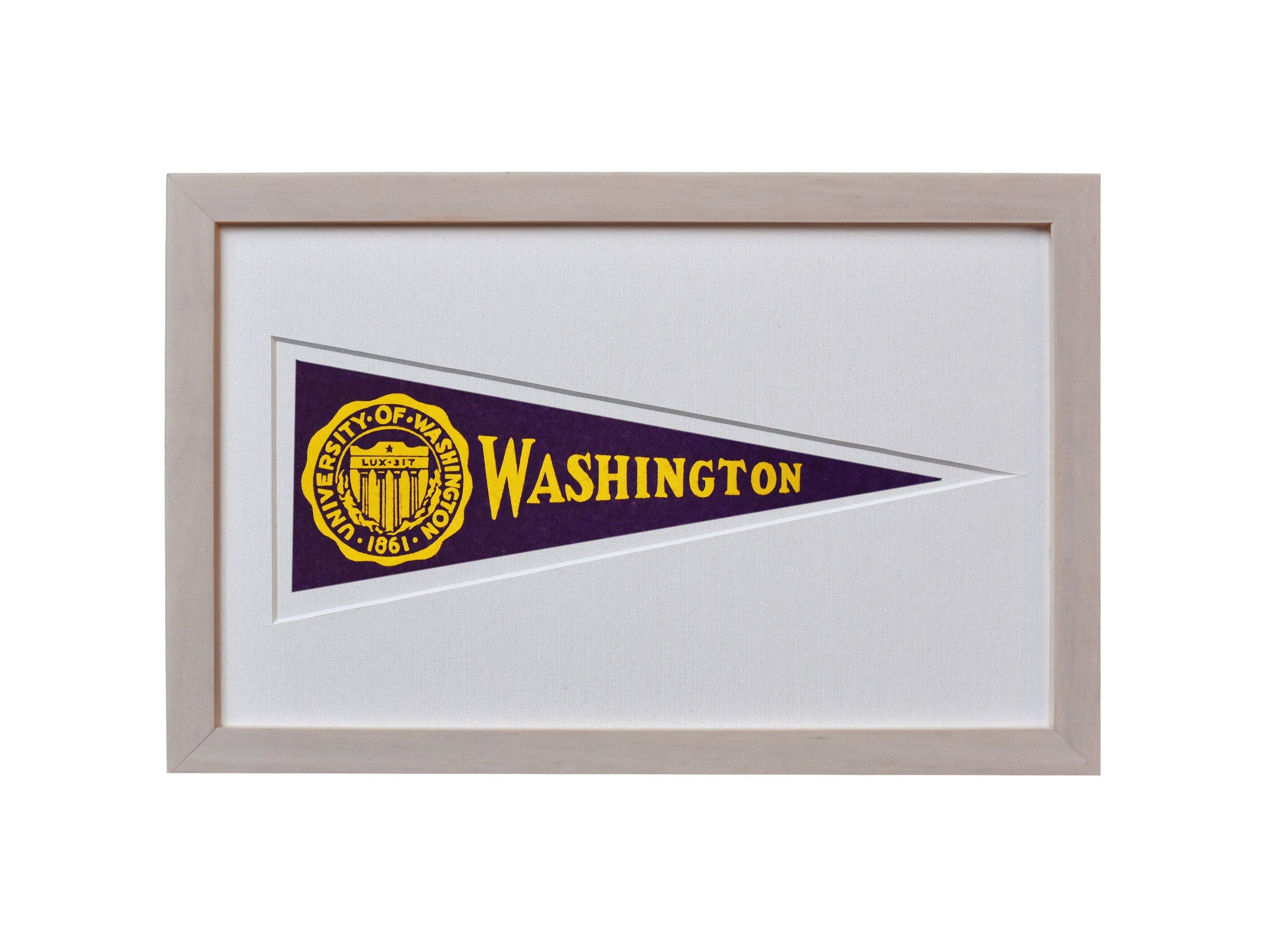 Americana Memories Vintage University of Washington Hormel Pennant