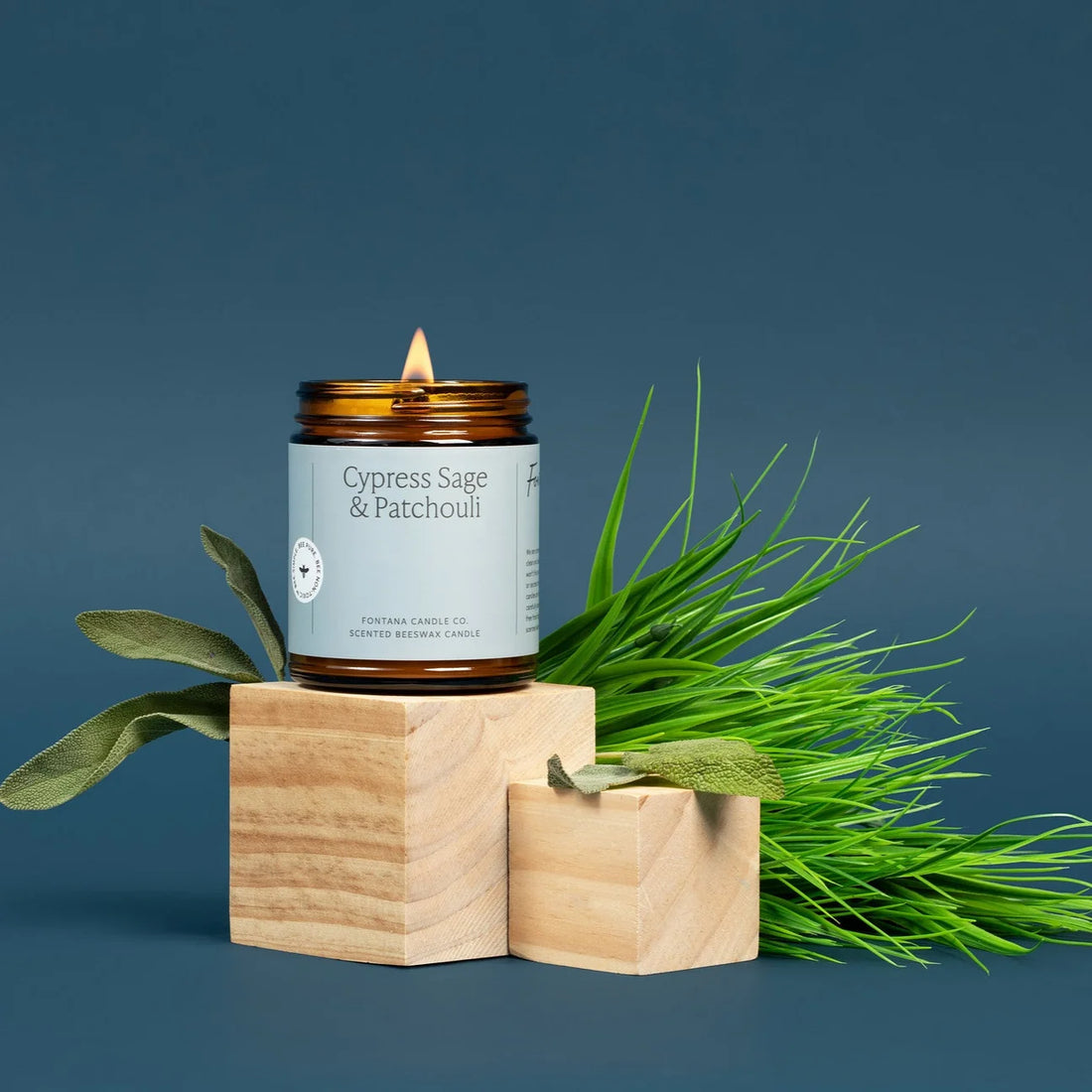 Cypress Sage &amp; Patchouli Jar Candle