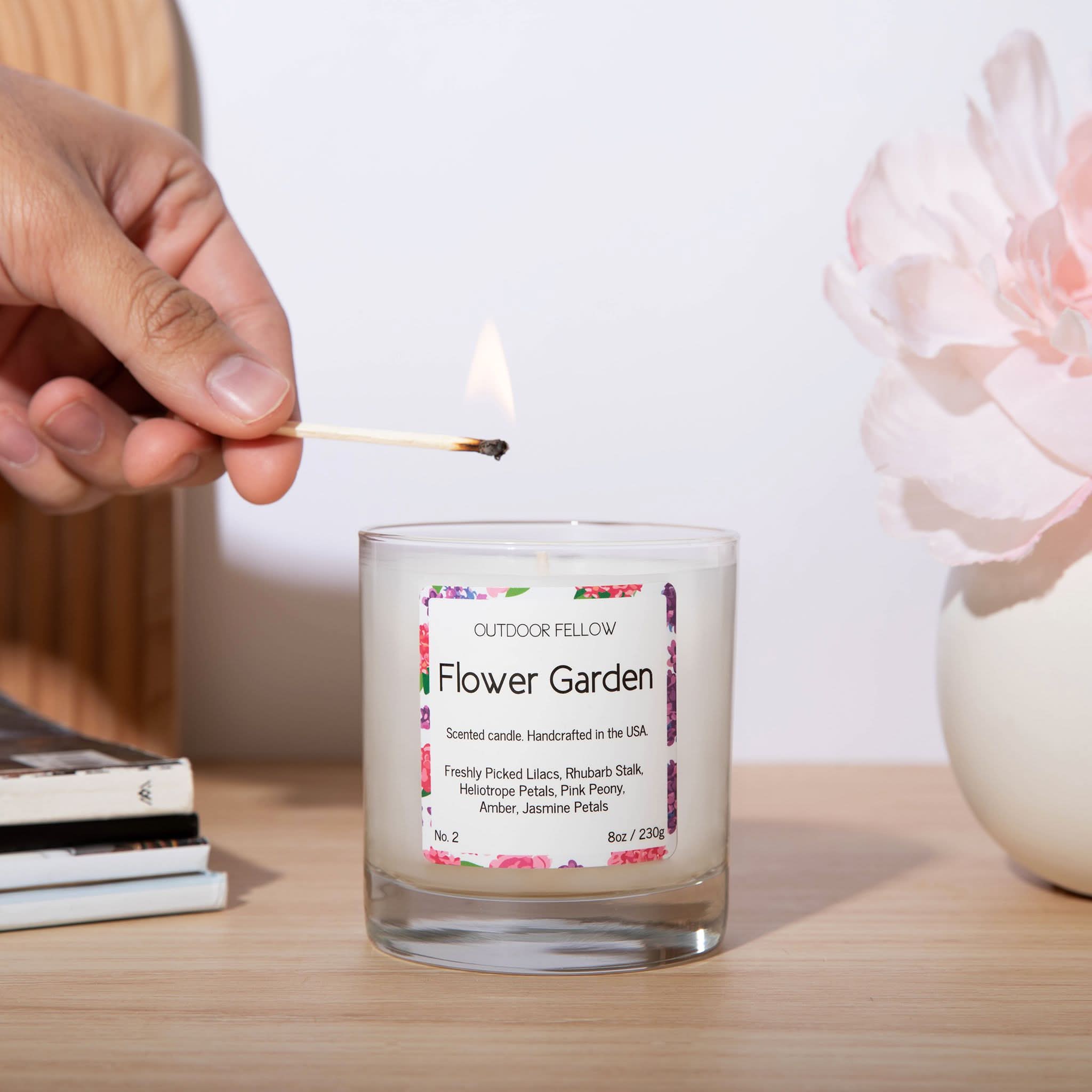 Outdoor Fellow Candles Flower Garden Scented Candle