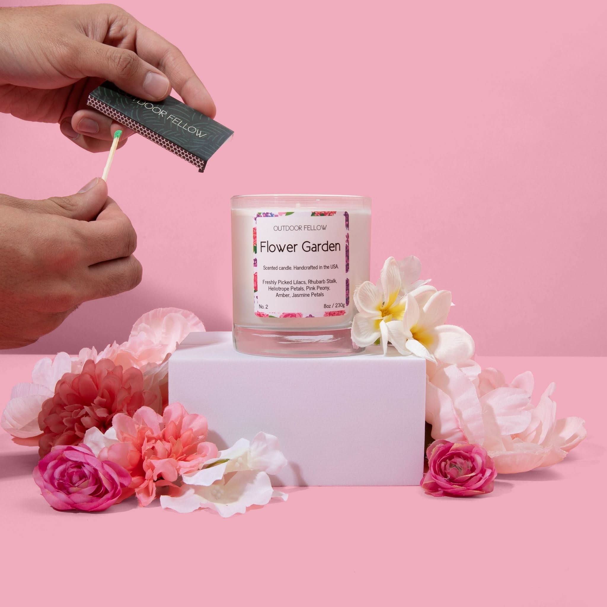 Outdoor Fellow Candles Flower Garden Scented Candle