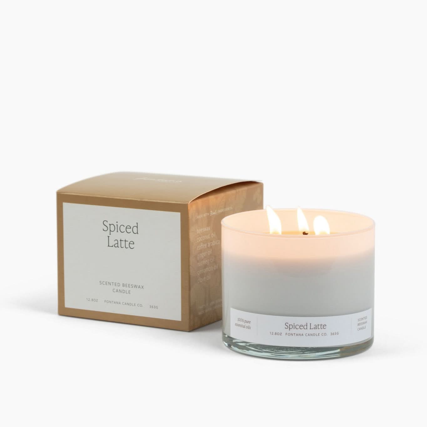 Fontana Candle Co Candles Spiced Latte 3-Wick Candle