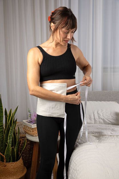 Castor oil wrap LARGE for Liver/Pelvic/Stomach area- 100% Organic &amp; Handmade in USA