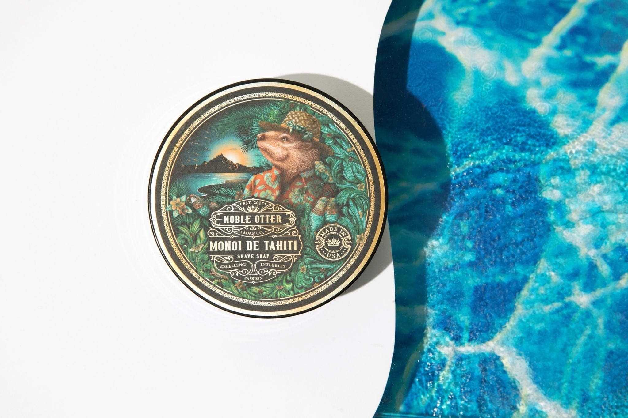 Noble Otter Shaving Soap Monoi de Tahiti Shave Soap