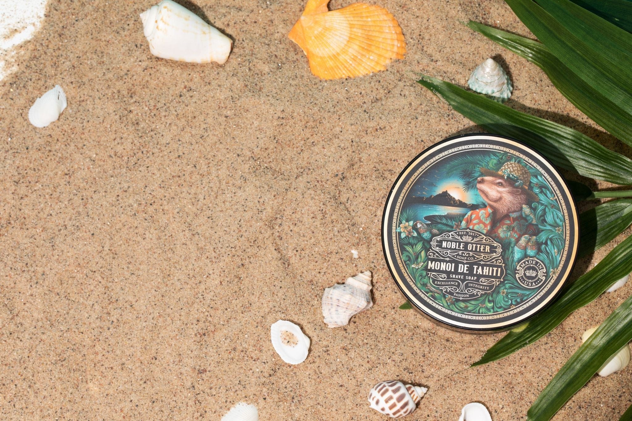 Noble Otter Shaving Soap Monoi de Tahiti Shave Soap