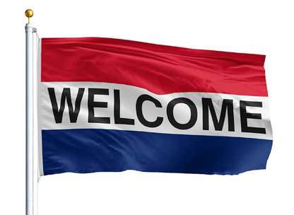Flags Unlimited Welcome Flag