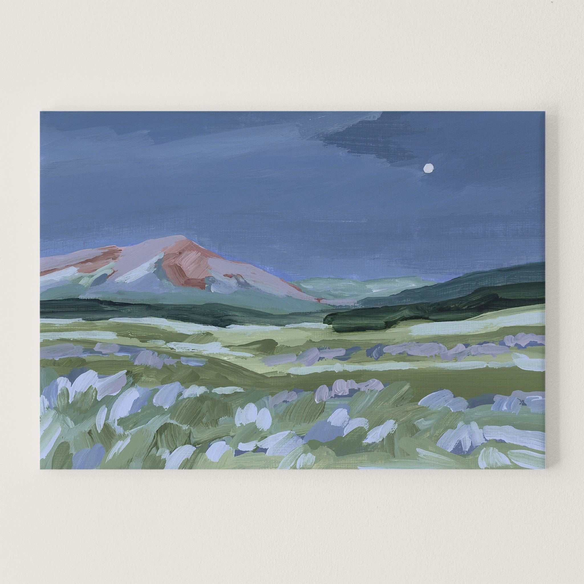 Katie Garrison Art Print Stretched Canvas / 8x10 in / No Frame "When the Moon Shines II" Art Print